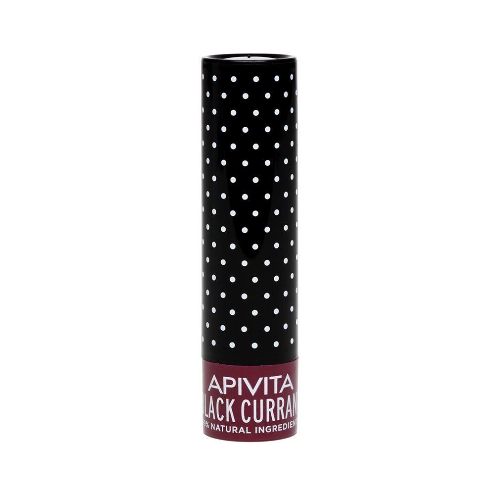 Apivita Lip Care - Black Currant Balsamo Labbra Idratante al Ribes Nero, 4,4g