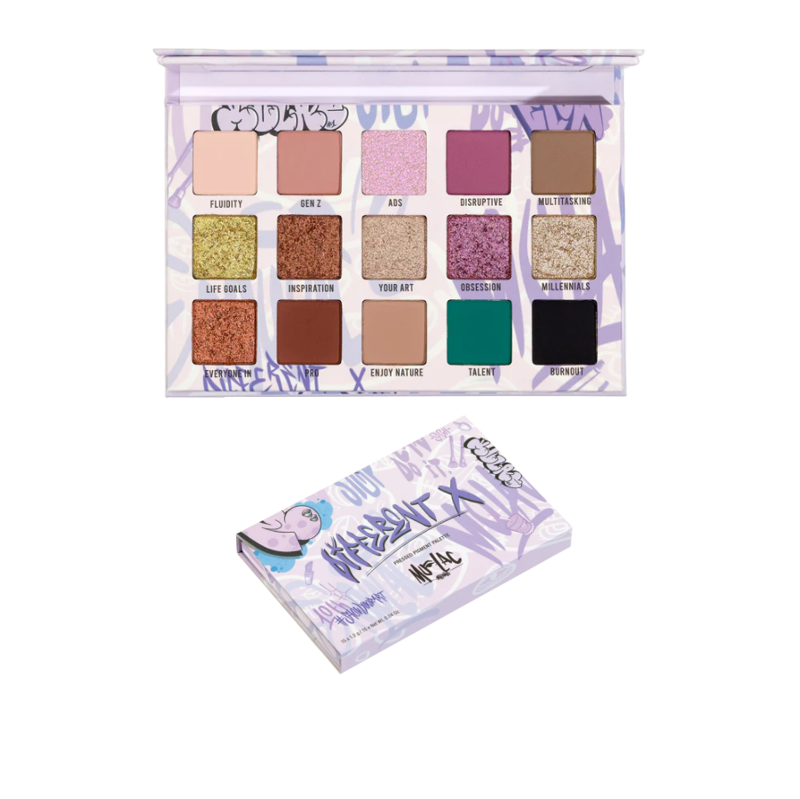 MULAC MILANO HAPPY BDAY DIFFERENT X PALETTE OCCHI DI PIGMENTI PRESSATI 15 COLORI