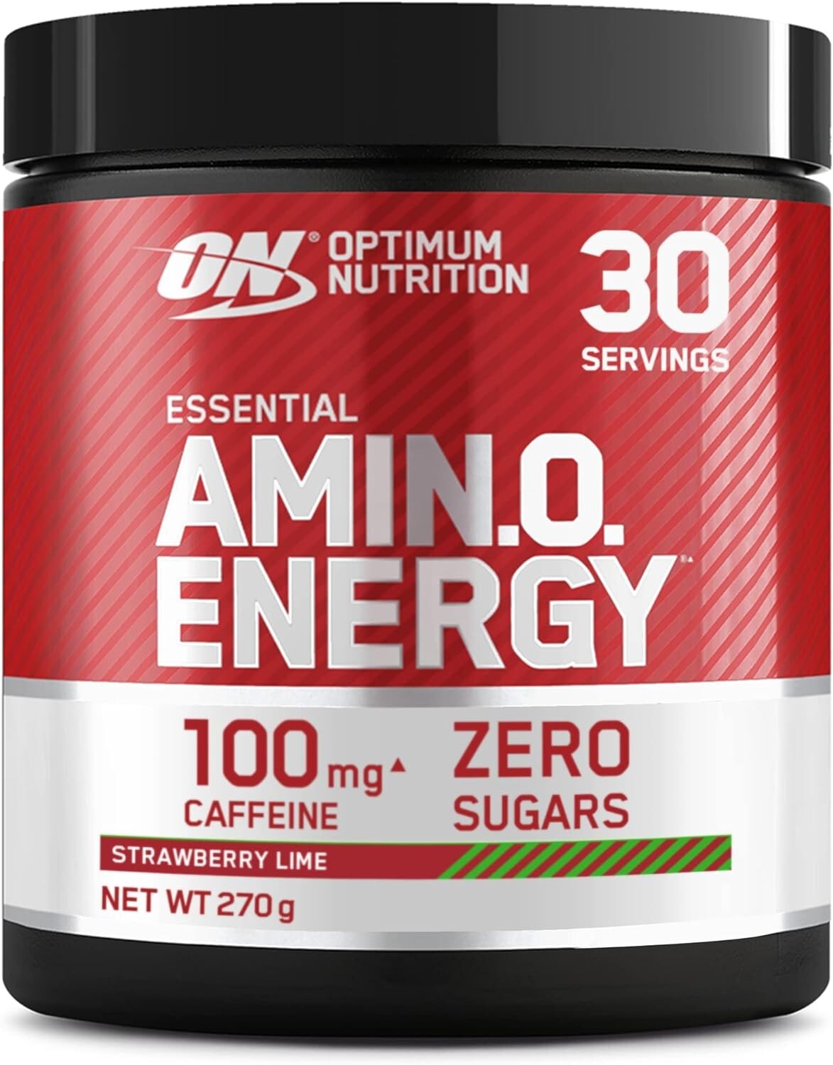 ON Optimum Nutrition Amino Energy PreWorkout Caffeina Fragola e Lime - 270g
