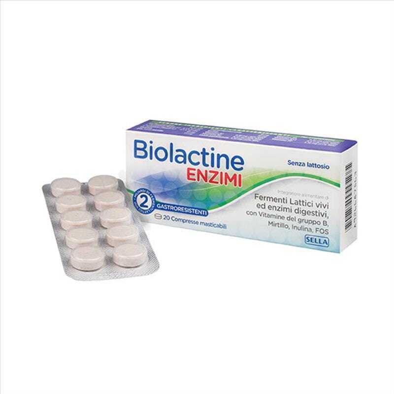 Sella Biolactine - Enzimi Integratore Di Fermenti Lattici Vivi, 20 Compresse