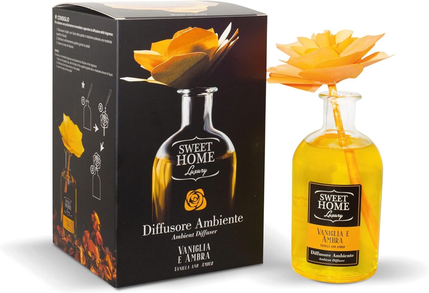 Sweet Home Luxury Profumatore Ambiente Con Fiore Vaniglia e Ambra 250ml