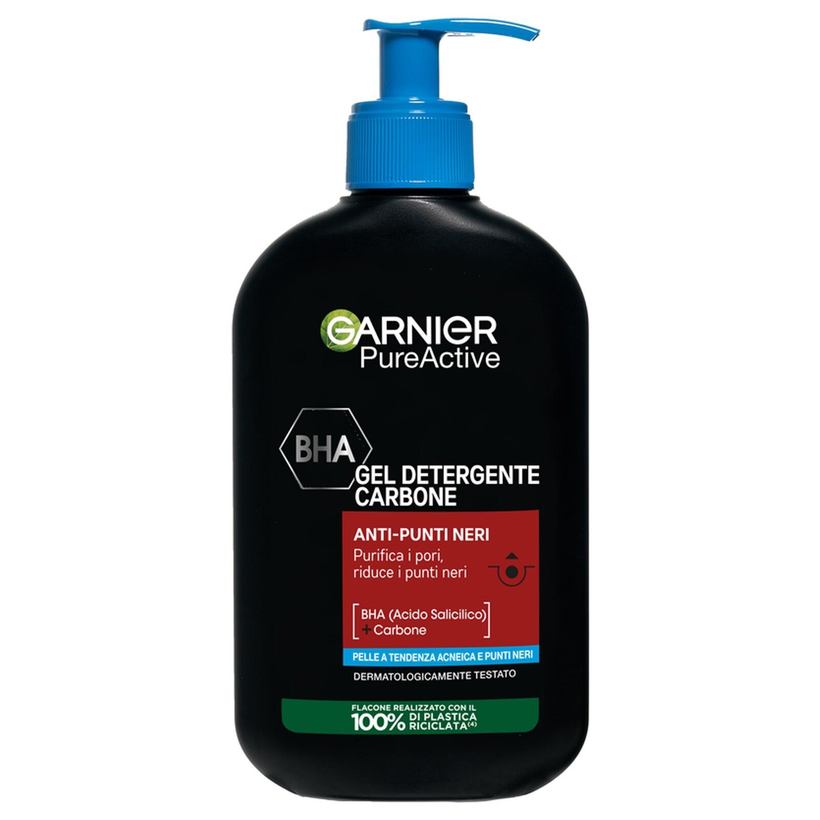 GARNIER PUREACTIVE GEL DETERGENTE CARBONE ANTI PUNTI NERI 250ML