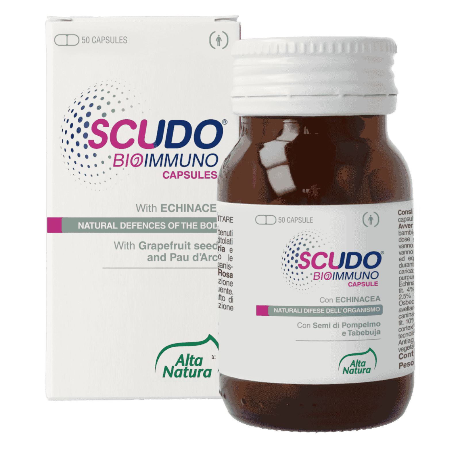 Alta Natura Scudo Bioimmuno 50 Opercoli con Echinacea e Rosa Canina