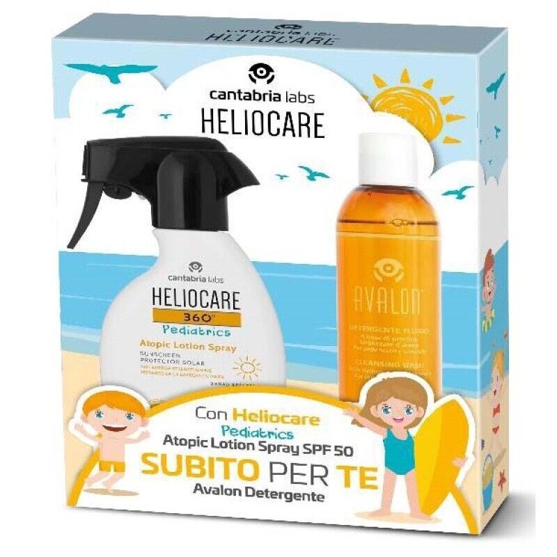 HELIOCARE 360 PEDIATRICS ATOPIC LOTION 250 ML + AVALON DETERGENTE FLUIDO 250 ML
