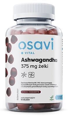 Ashwagandha 375 mg gelatina, ciliegia - 90 gomme