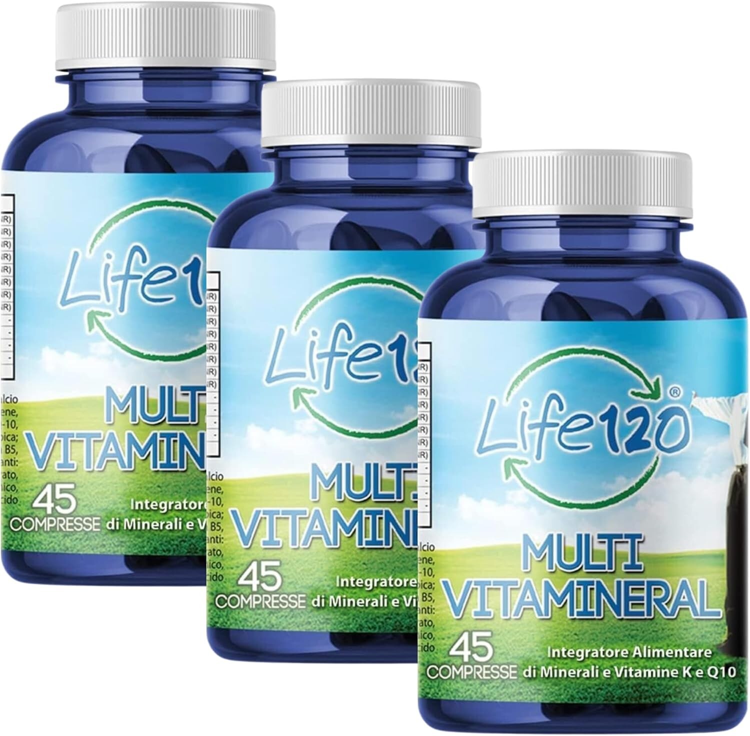 Life 120 | Multivitaminico con Minerali e Vitamine | 3x45 Compresse