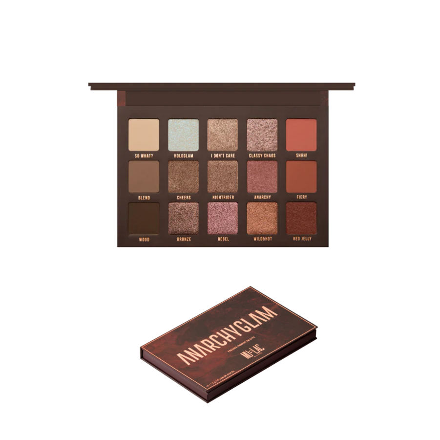 MULAC MILANO PALETTE OMBRETTI ANARCHYGLAM PIGMENTI PRESSATI 15 COLORI