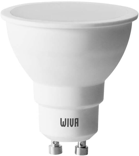 Lampada LED Spot GU10 6W, Luce Fredda 6000K, Ampio Angolo 100°, Colore Bianco