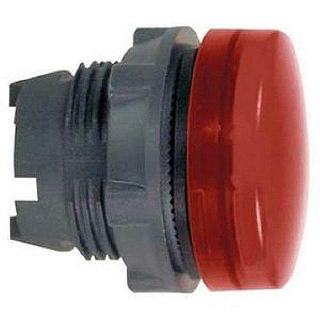 SCHNEIDER TESTA CON GEMMA LISCIA PER LAMPADA SPIA ROSSA LED ZB5AV043
