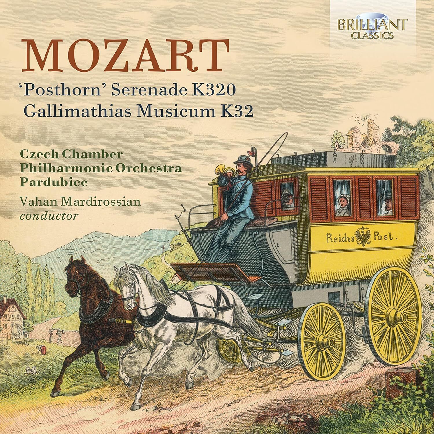 Wolfgang Amadeus Moz Mozart: 'Posthorn' Serenade K320/Gallimathias Musicum  (CD)