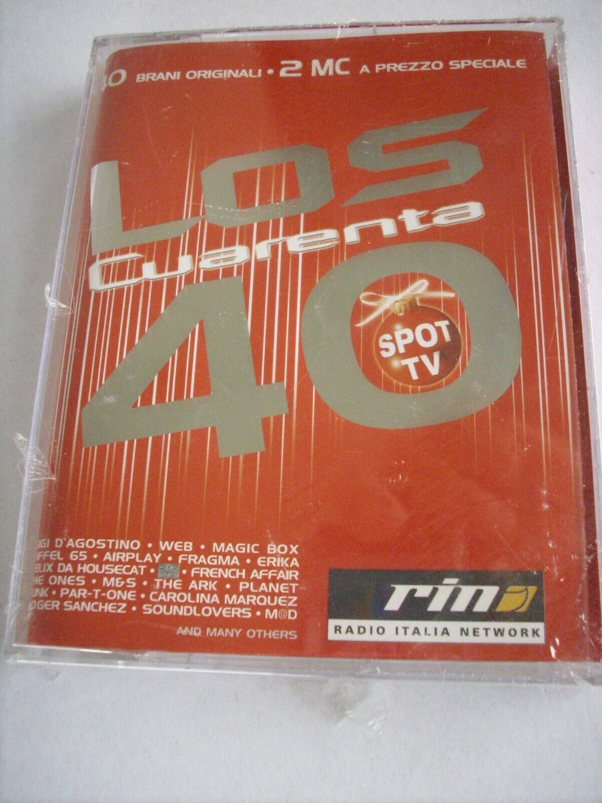 MC LOS QUARENTA 40 doppia Musicassetta Radio Italia Network -Dance