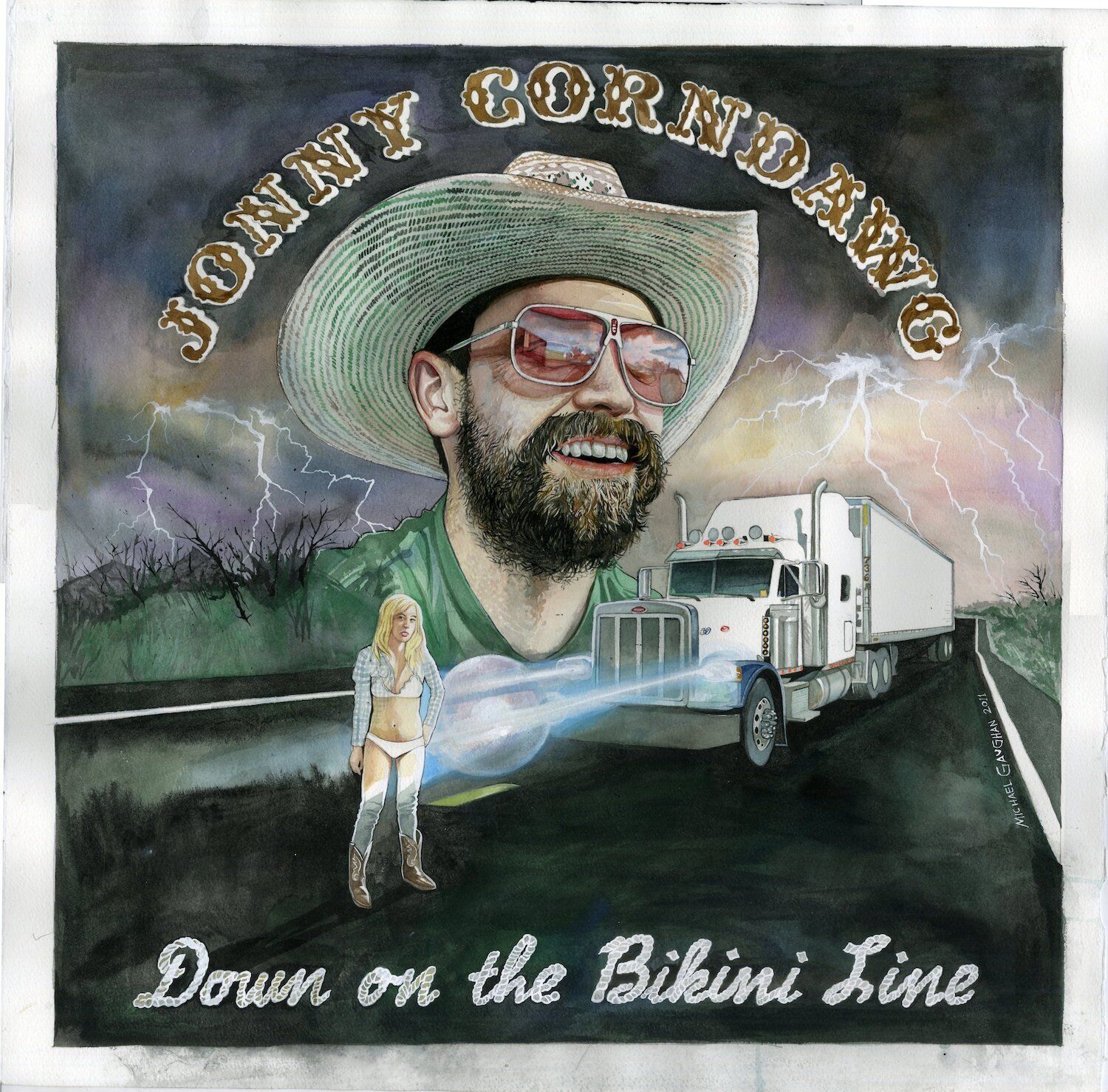 Jonny Corndawg Down on the Bikini Line (CD)