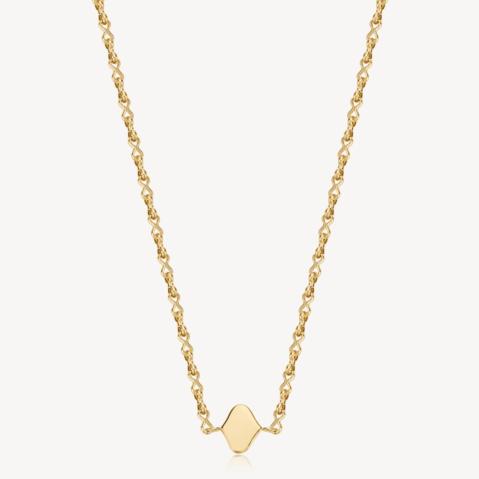 BROSWAY ESSENTIAL COLLANA GIROCOLLO CON PIASTRINA DA DONNA COLOR ORO BNL044