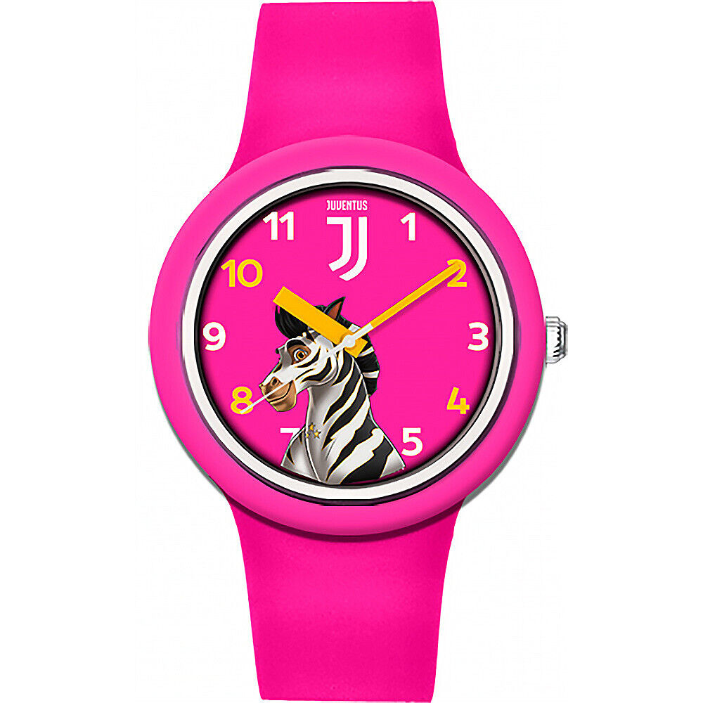 Orologio bambina solo tempo Lowell Juventus silicone rosa con zebra P-JF430KJ2