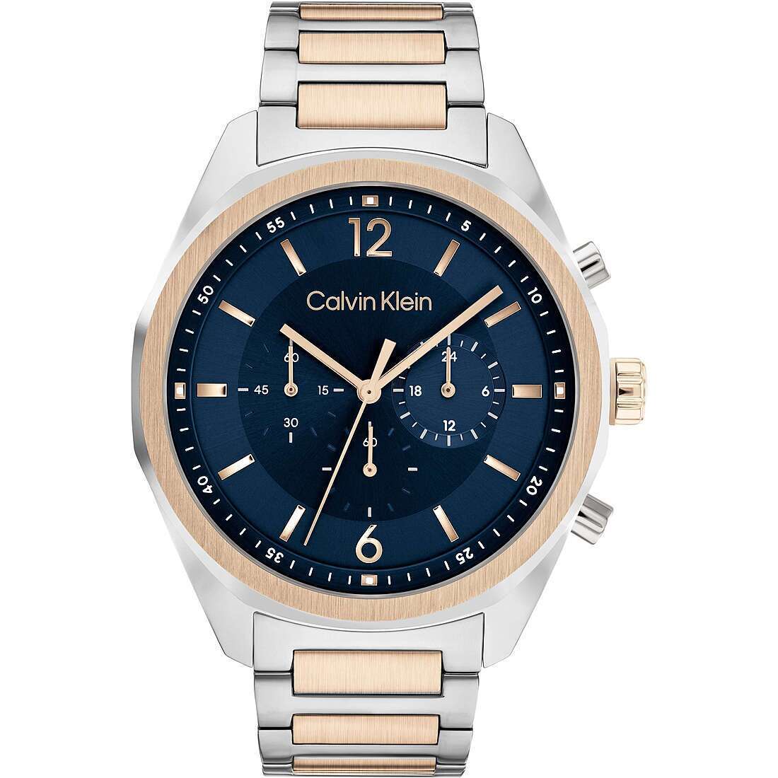Orologio Uomo CK CALVIN KLEIN ARCHITECTURAL 25200265 Multifunzione Acciaio Blu