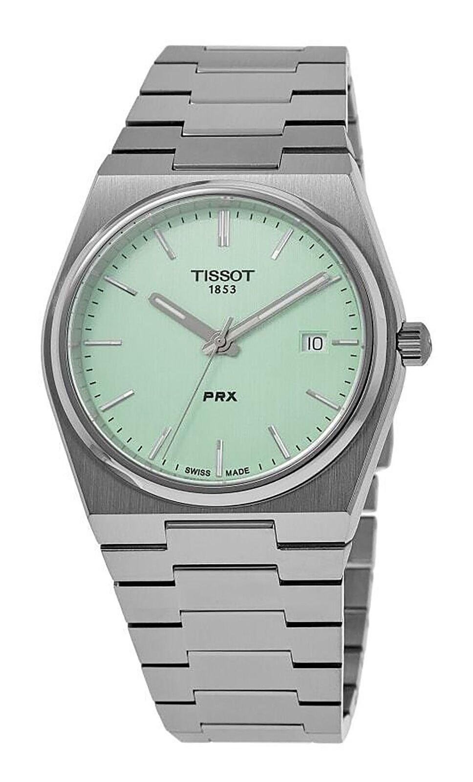 Tissot PRX T-Classico Swiss Made Acciaio Inossidabile Verde 100M Orologio Unisex