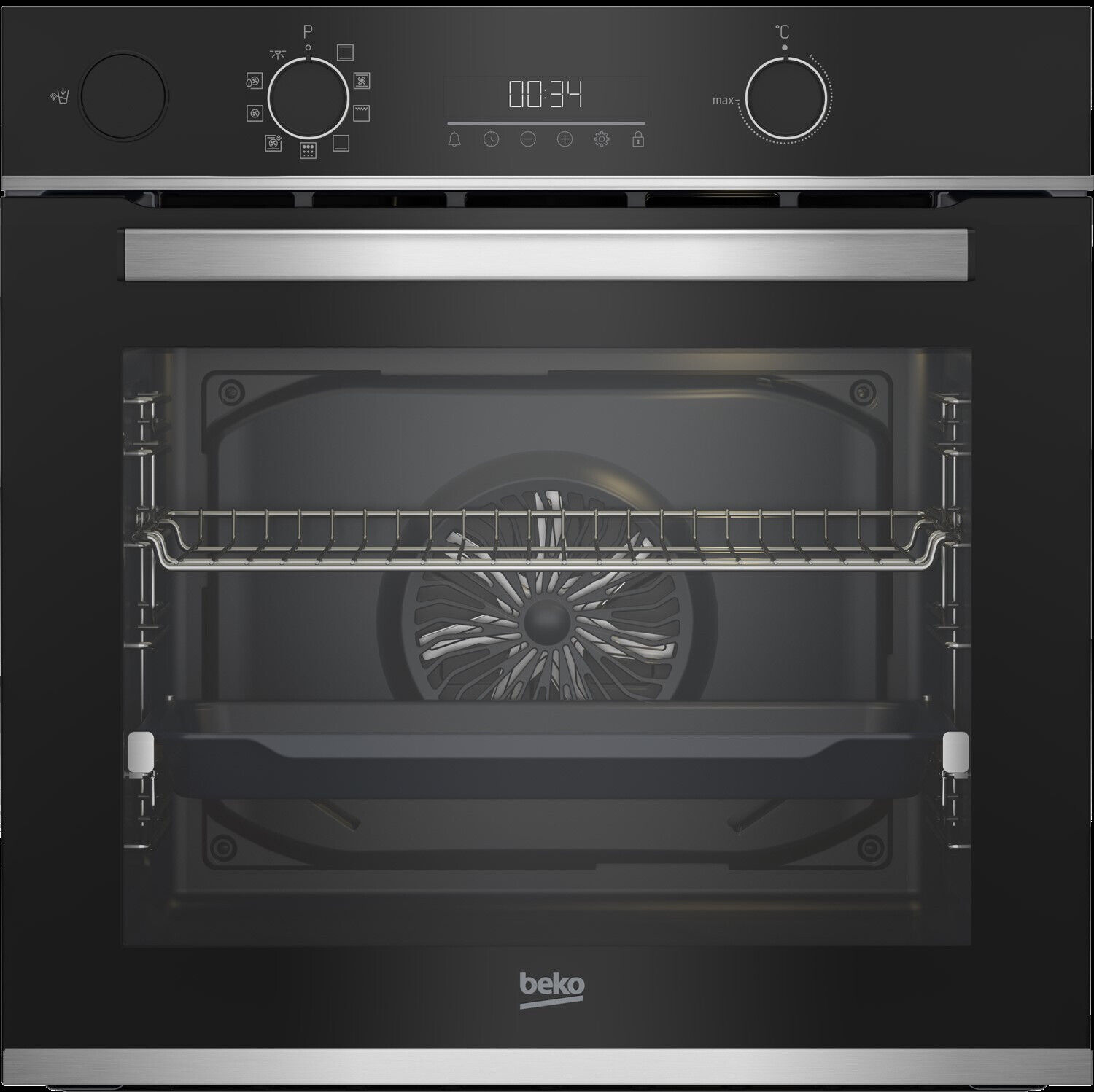 Beko Forno Elettrico da Incasso Ventilato a Vapore 71 lt Classe A+ BBIS13300XPE
