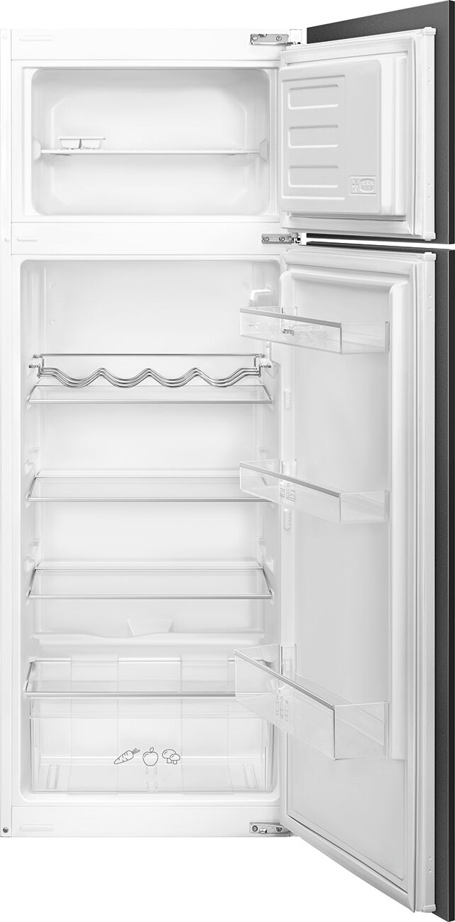 Smeg Frigorifero da Incasso Doppia Porta 220 Litri Classe E Statico D8140E