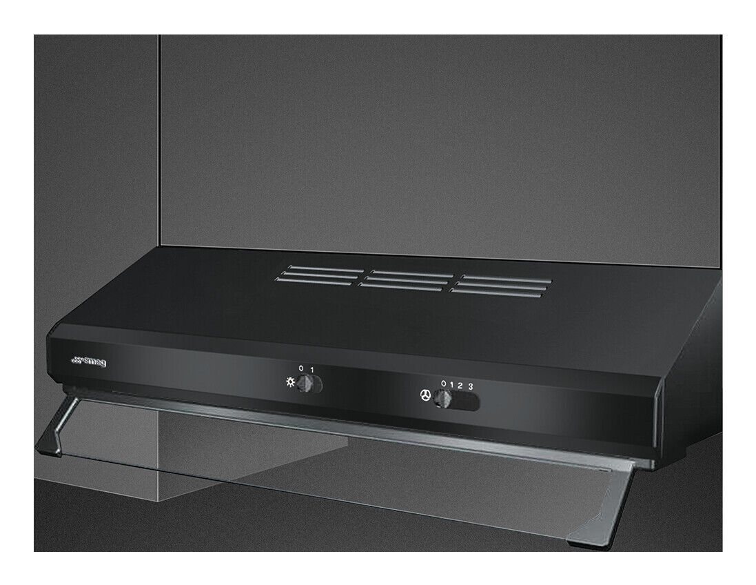 Smeg Cappa Filtrante Sottopensile Incasso 60 cm Classe C Nero KSEC61NE3