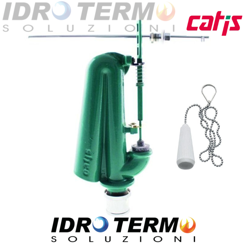 SIFONE CATIS ORIGINALE PER CASSETTA ALTA PER CATENELLA + 1PZ CATENELLA OMAGGIO