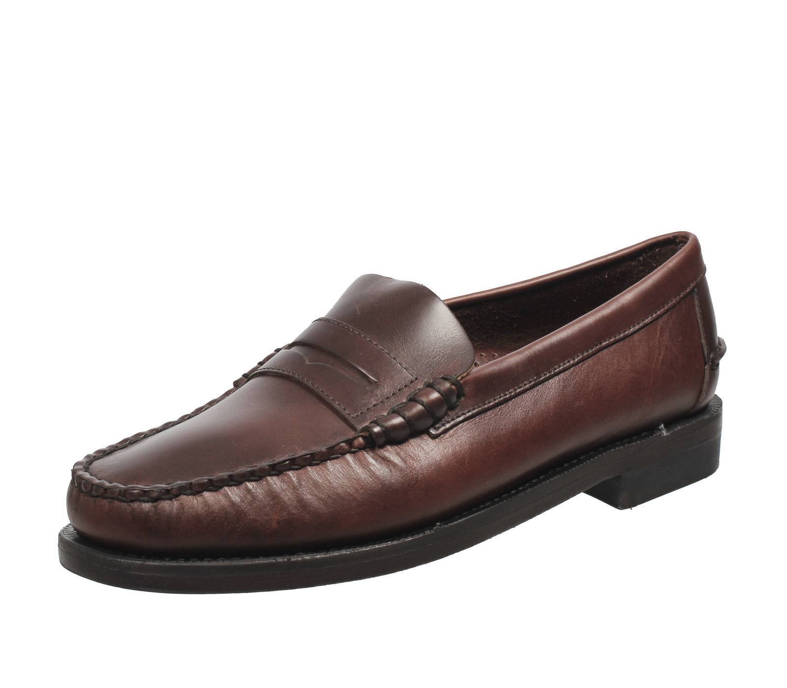 Sebago Classic Dan Waxy - Mocassini In Pelle T.moro - Taglia 41 [7.5 US 26cm]