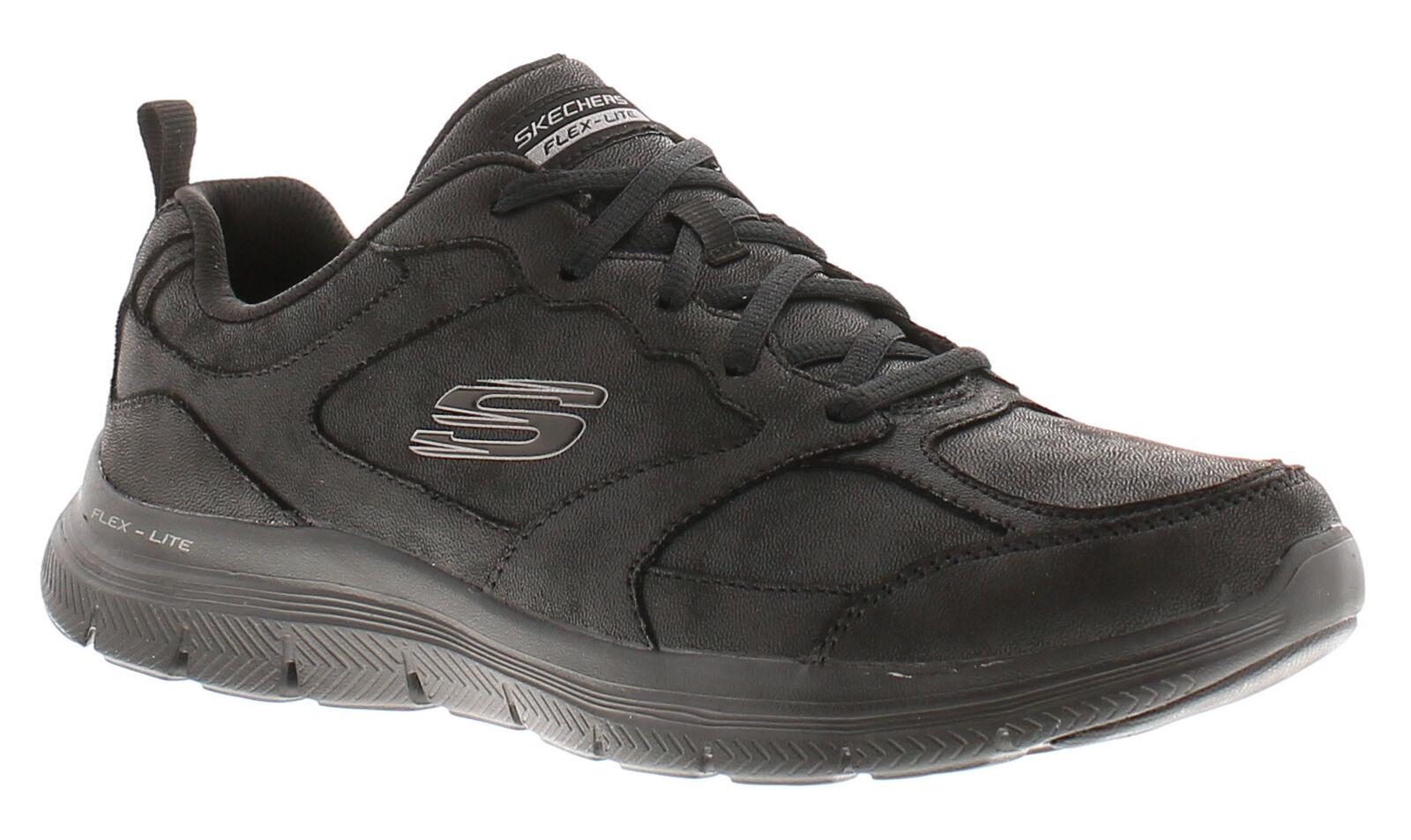 Skechers Donna Scarpe Sportive Flex Appeal 4 Vitale con Lacci Nero Taglia UK 5