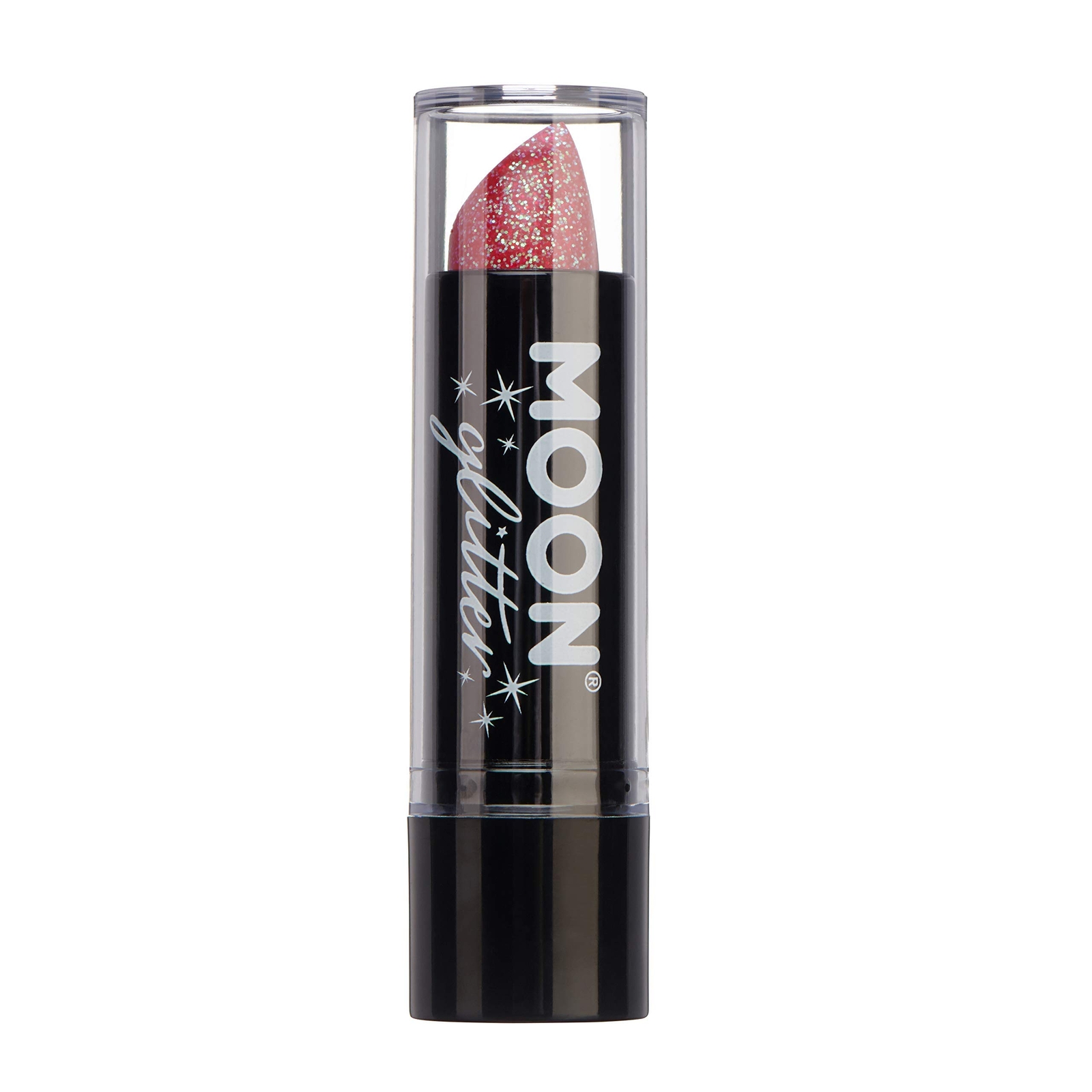 Smiffys Moon Glitter Iridescent Glitter Lipstick, Cherry