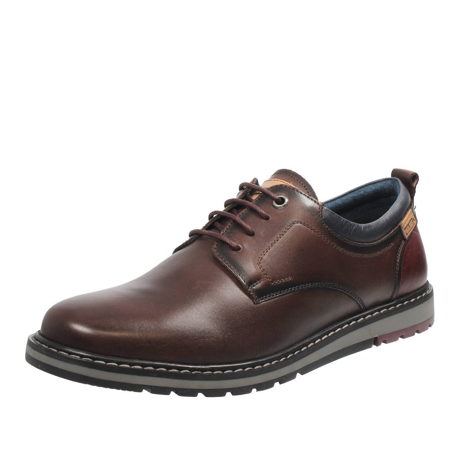 Pikolinos Berna - Strinagte Derby In Pelle T.moro - Taglia 42 [26.7cm] Scarpe