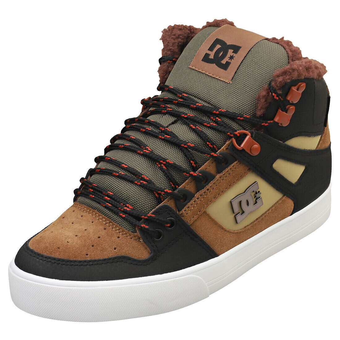 DC Shoes Pure High-top Wc Winter Uomo Brown Green Formatori Pattinare - 42 EU