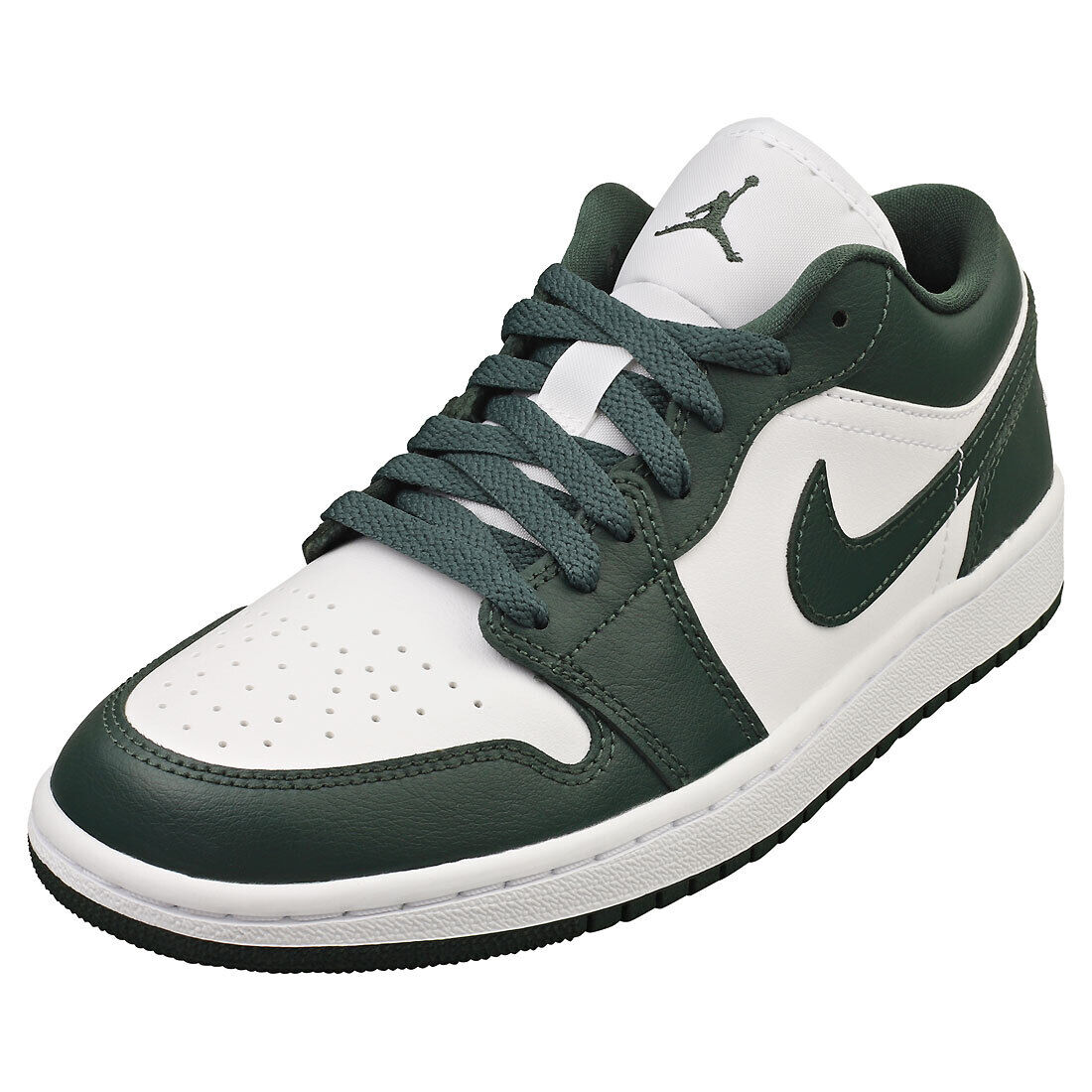 Nike Air Jordan 1 Low Donna White Dark Olive Formatori  - 39 EU