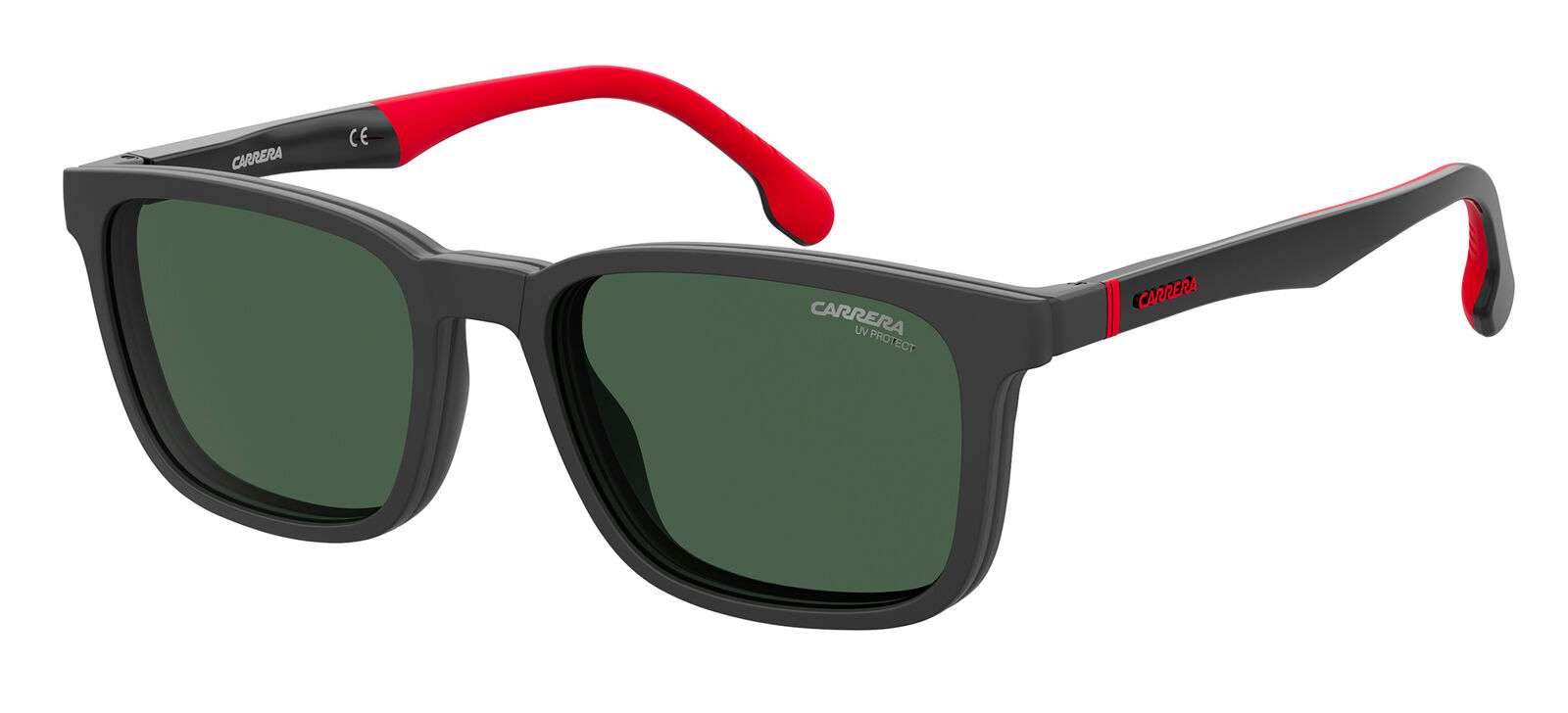 Occhiali da Sole Carrera CA 8045/CS Black Red Black/Green Folding 53/18/145 uomo