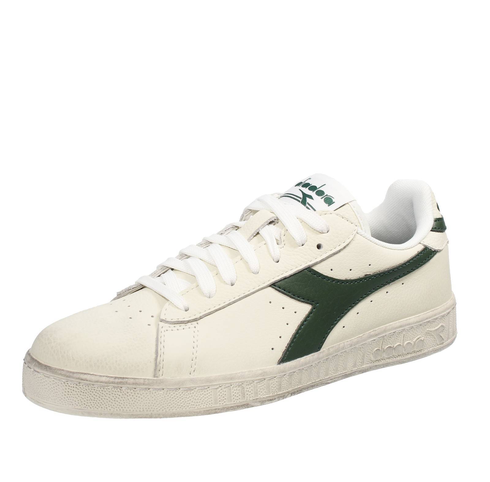Diadora Sportswear Game Low - Sneakers Basse In Pelle Bianco - Taglia 42.5 [8.5