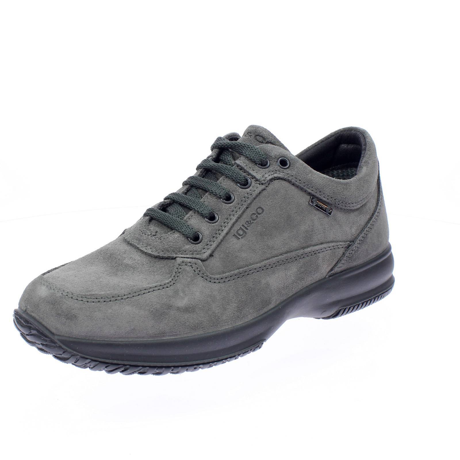 Igi & Co Time - Sneakers In Pelle Scamosciata E Goretex Grigio - Taglia 42 [26.5