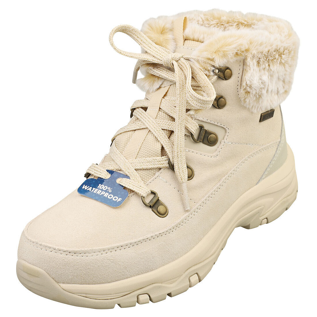 Skechers Trego Snow Worries Waterproof Donna Natural Stivali  - 38 EU