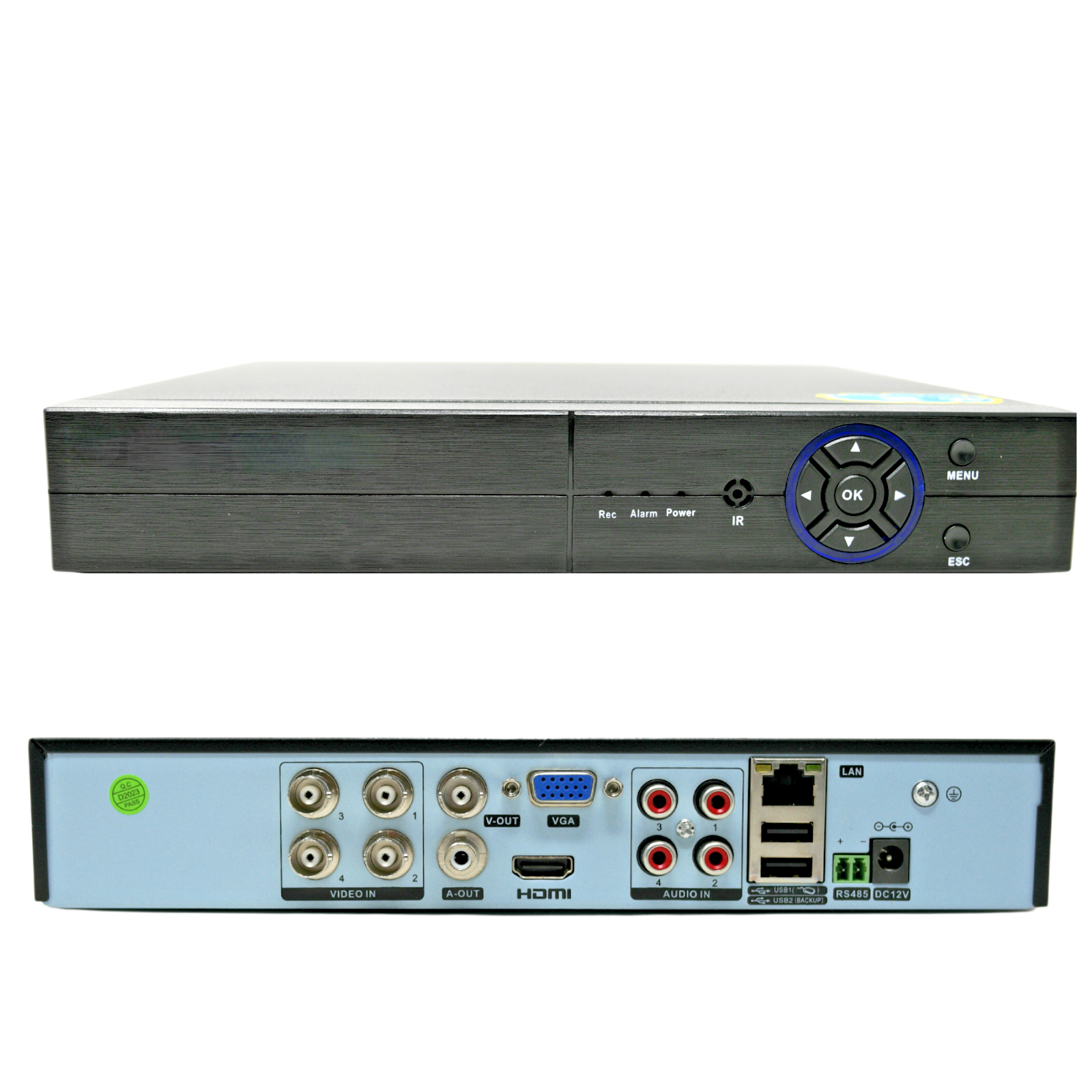 DVR 4 Canali 5 MPX P2P CLOUD Ibrido 5 in 1 USCITA VIDEO BNC  e Telecomando