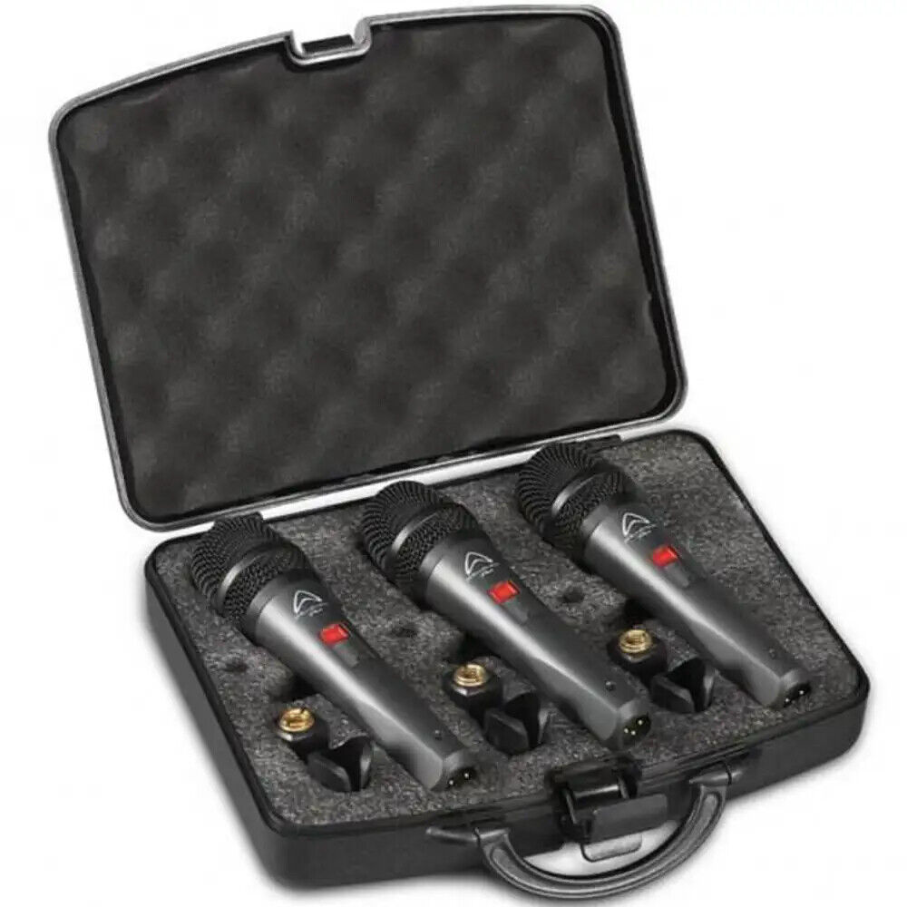 WHARFEDALE PRO DM 5.0 S 3 PACK - 3 microfoni per voce + valigietta e pinze NUOVO
