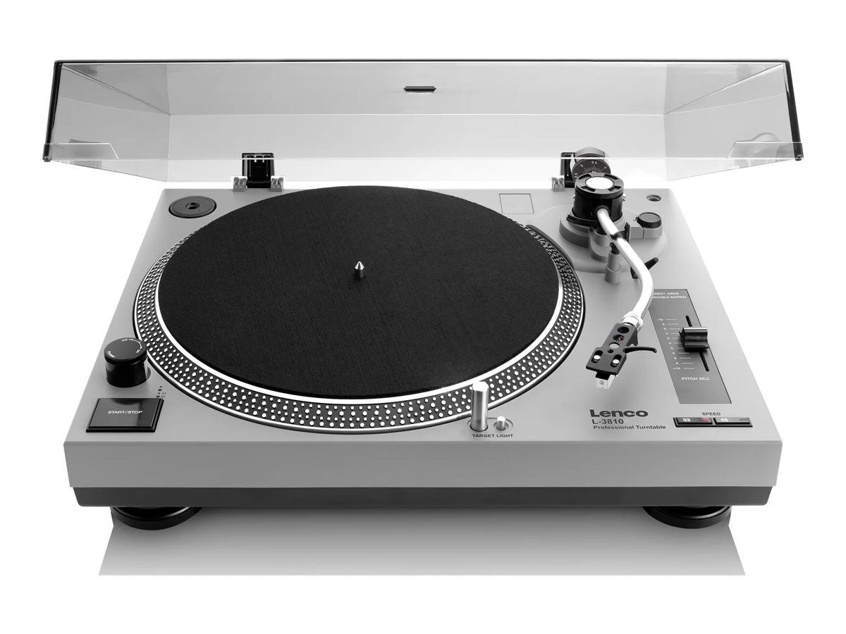 Lenco L-3810 Turntable grey Record Player Record Player A004886