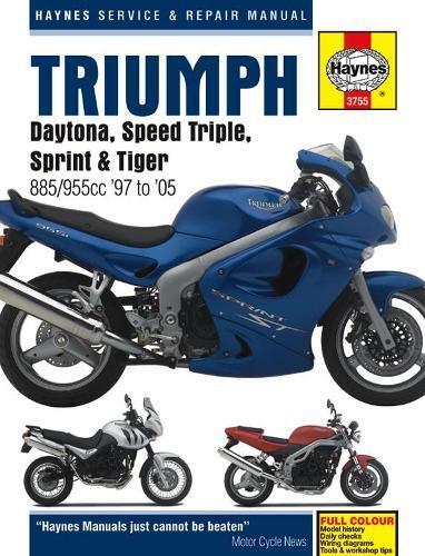 Triumph Daytona, Speed Triple, Sprint & Tiger 885/955cc (97 - 05) (Tascabile)