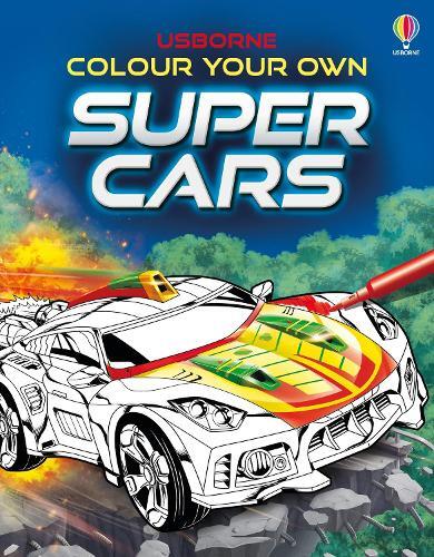 Sam Smith Colour Your Own Supercars (Tascabile) Colouring Books