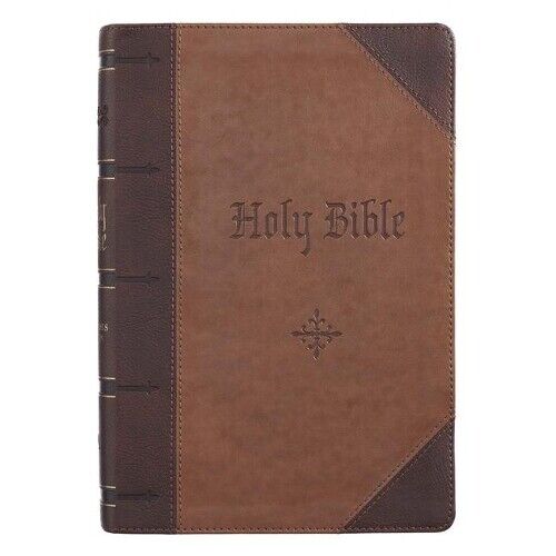 KJV Bible Giant Print Full Size Two-Tone (Rilegato in ecopelle)