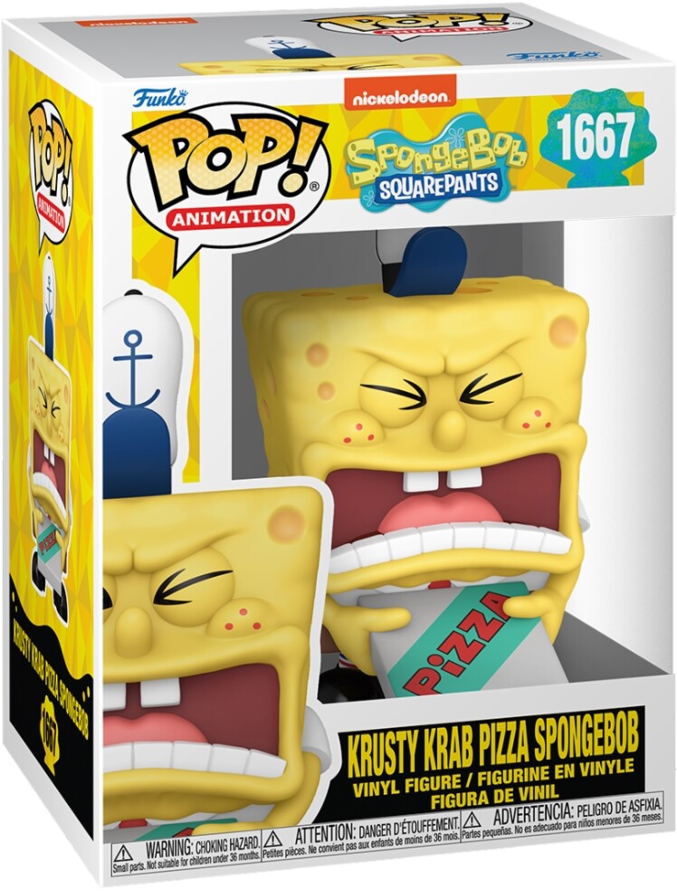 Spongebob: Funko Pop! Animation - 25Th Anniversary - Spongebob With Pizza (Vinyl