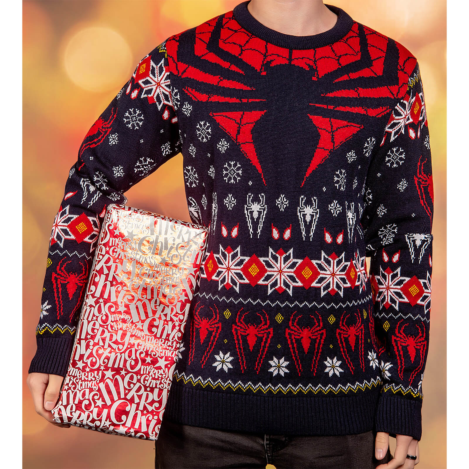 Spiderman Christmas Jumper - M