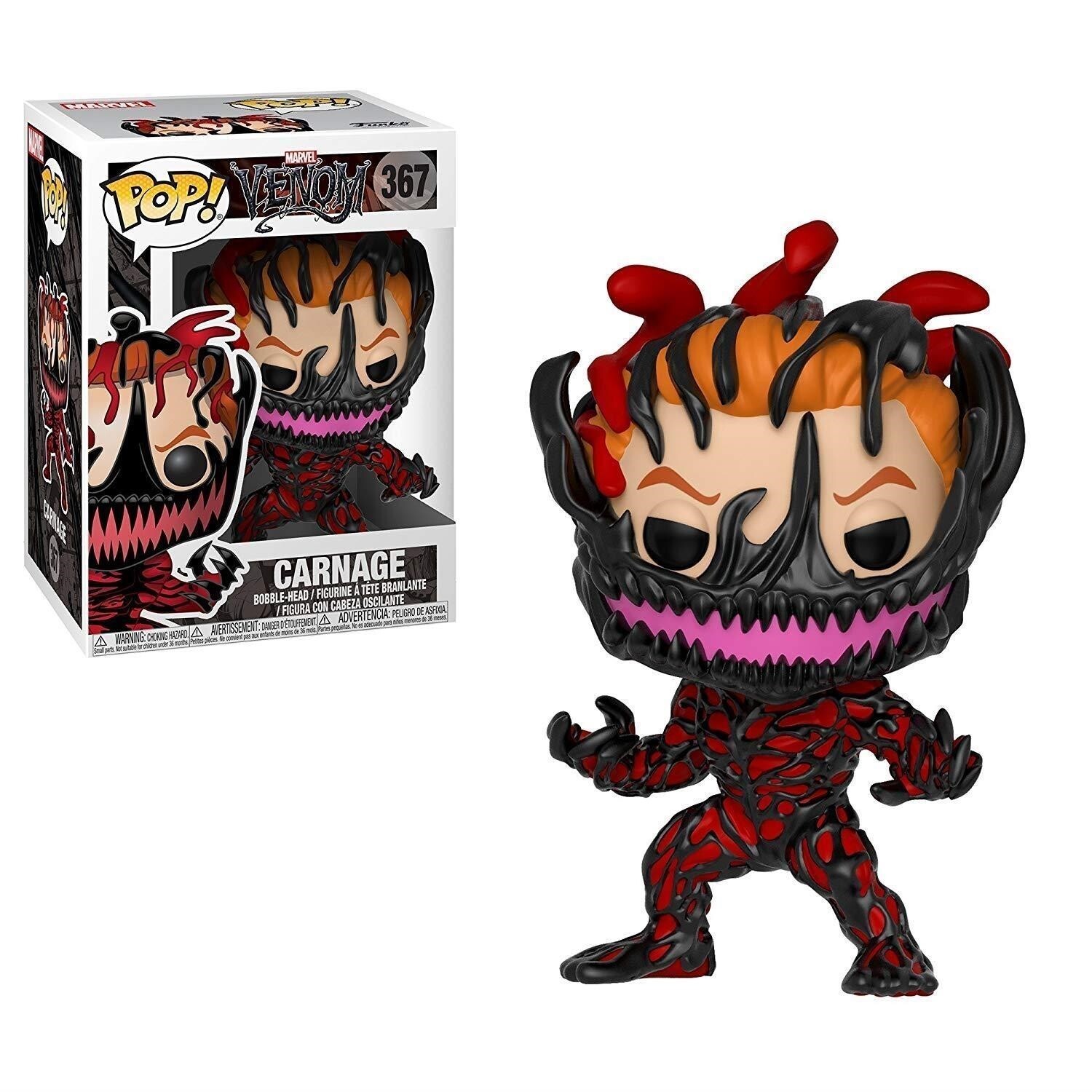 Marvel: Funko Pop! Marvel - Venom - Carnage (Vinyl Figure 367) -