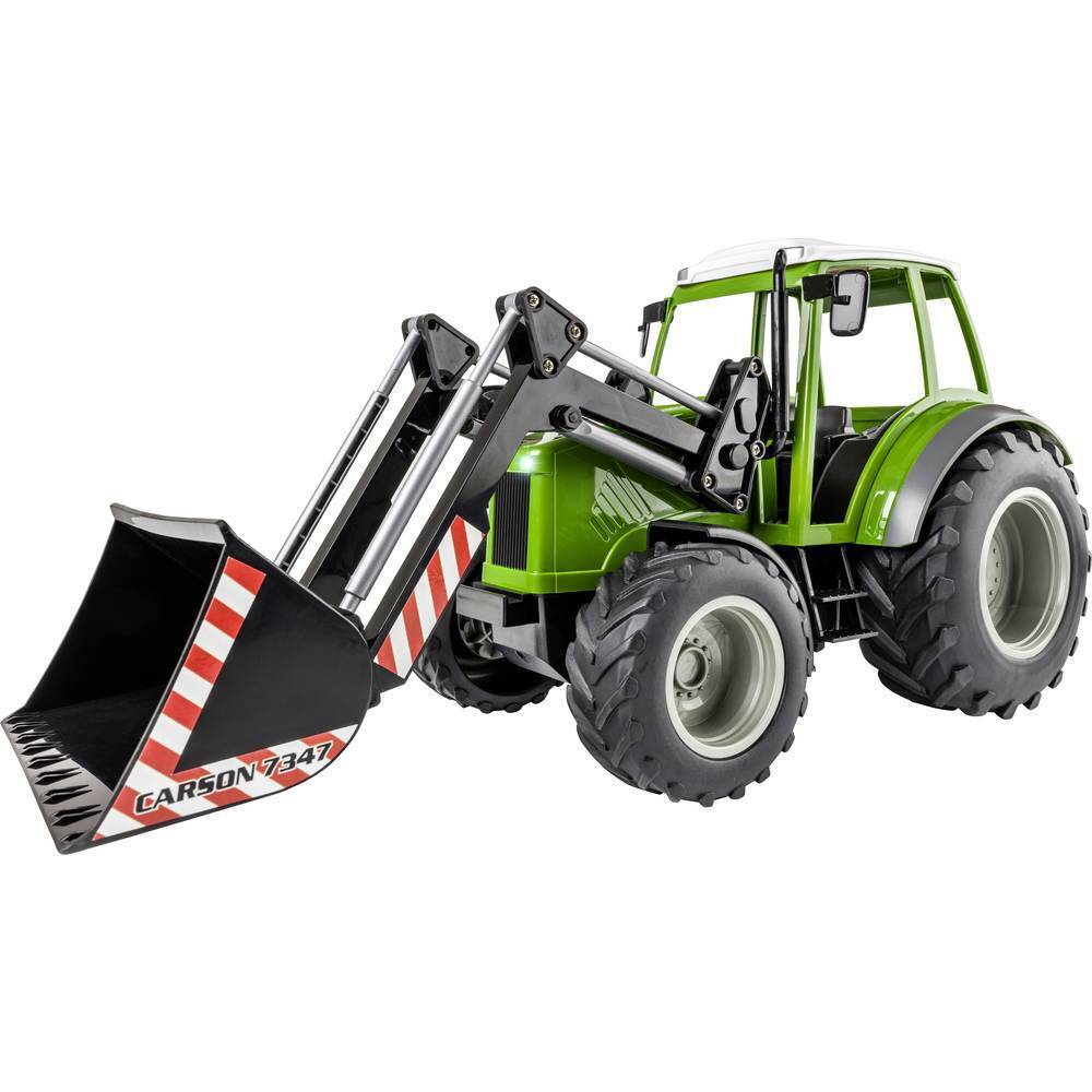 Carson Modellsport 907347 RC Traktor mit Frontlader 1:16 Modellino funzionante