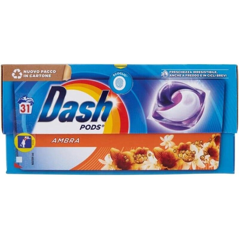 DASH PODS CONFEZIONE DA 31 PEZZI PROFUMO AMBRA