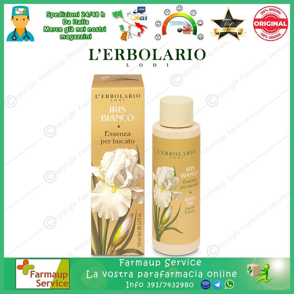 L' Erbolario Iris Bianco Essenza Per Bucato 150 ml