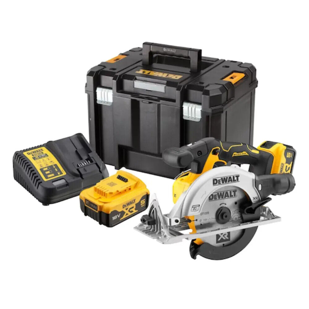 Set sega circolare a batteria 165mm DEWALT DCS565P2-QW 18V 2x 5Ah+Tstak