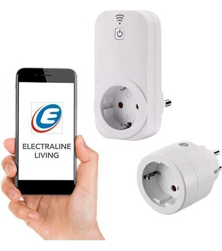 Presa Wi-Fi Con Radiopresa In Kit Wi-Fi Smart Art.48505 Electraline 48505 (ELIM)