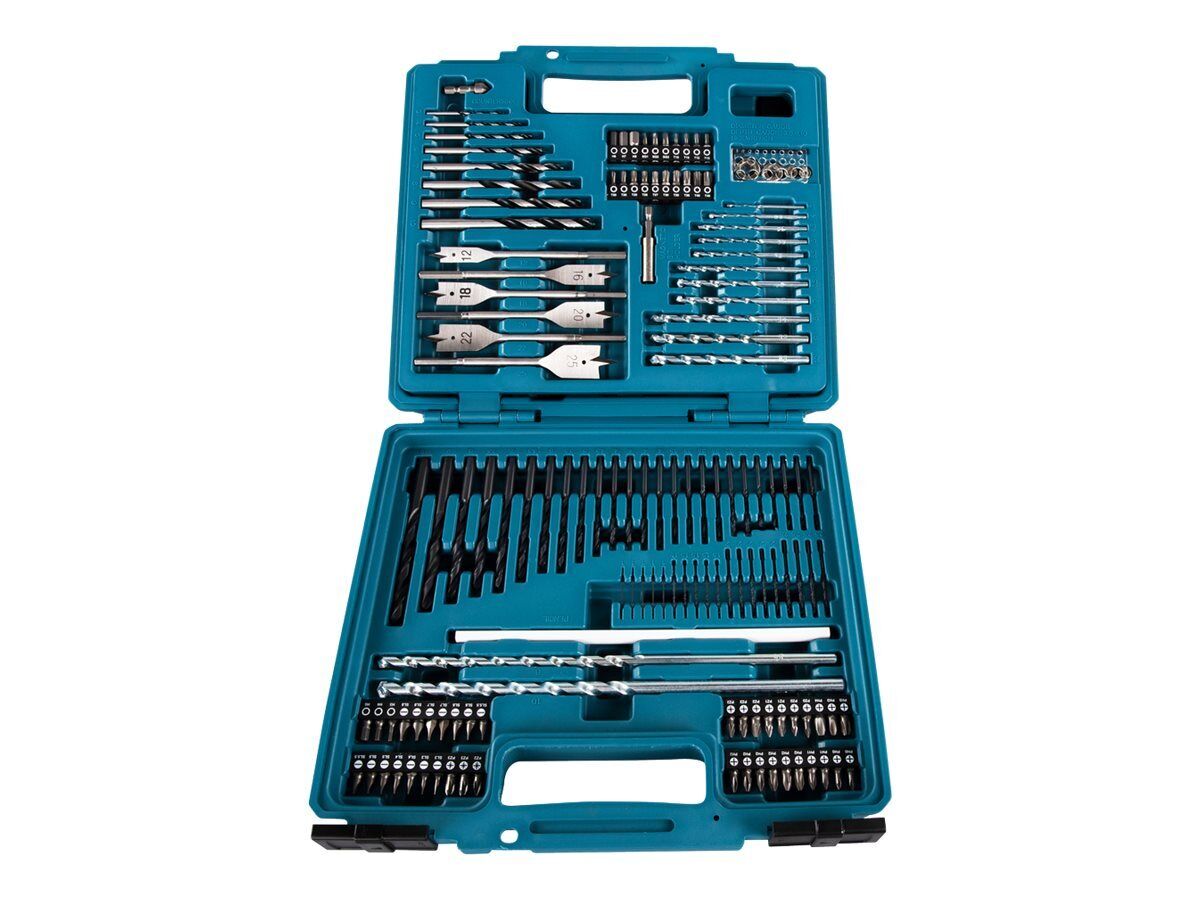 Makita Screwdriver, drill bit, socket and hole saw set countersink, E-06270