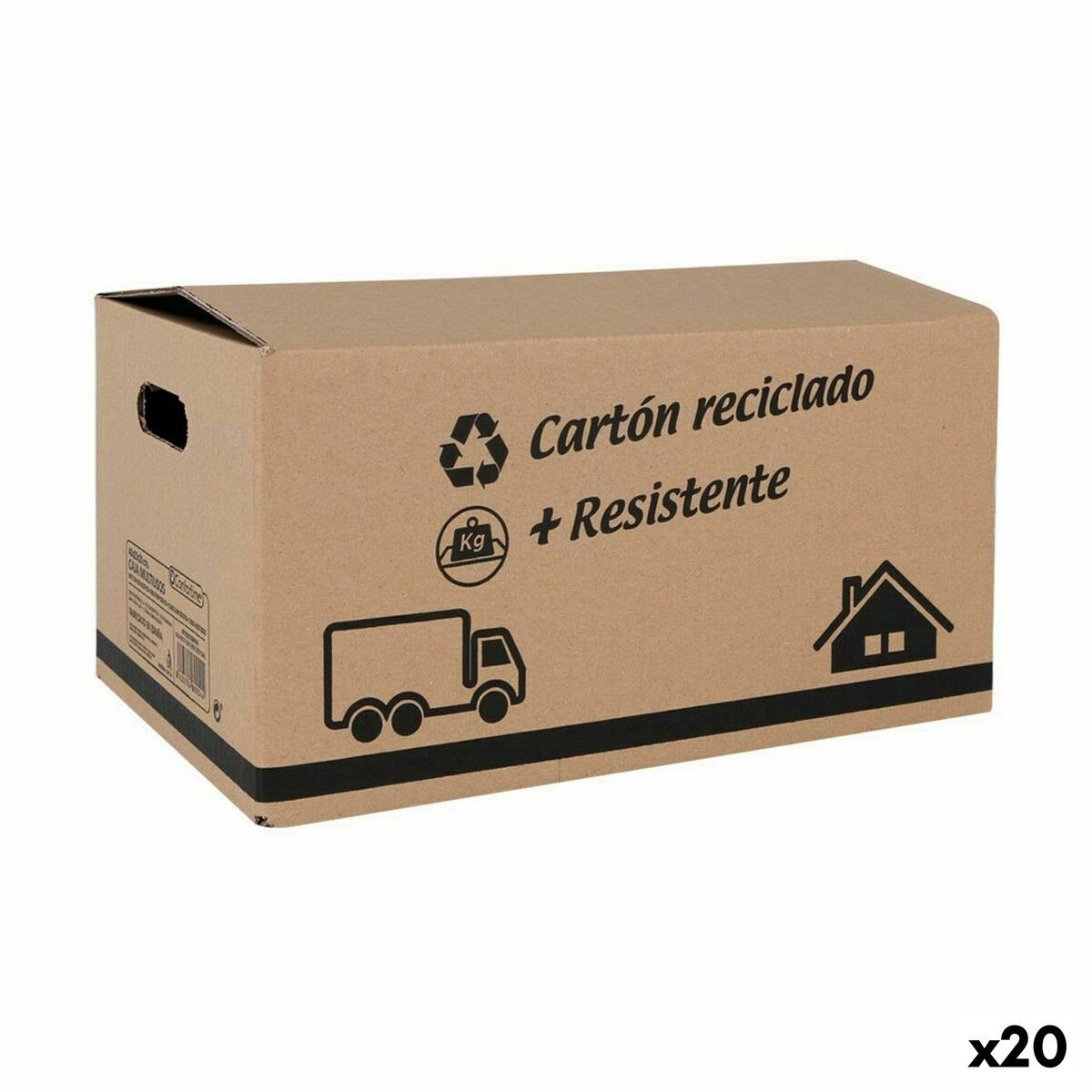 Scatola portaoggetti con coperchio Confortime Cartone 40 X 25 X 20 cm [20 Uni